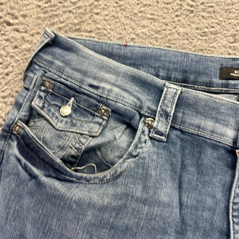True Religion Billy Jeans Mens 42x34 Blue Cotton Denim Bootcut Relaxed Stretch